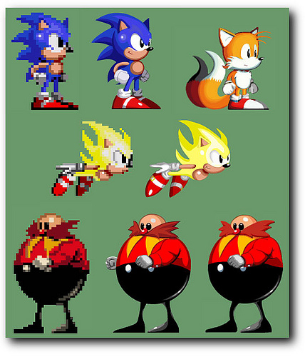 what is the hex location of the unused goggle sprite in sonic 1